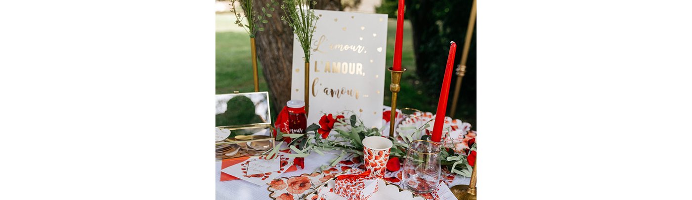 Déco de table Poppy Love