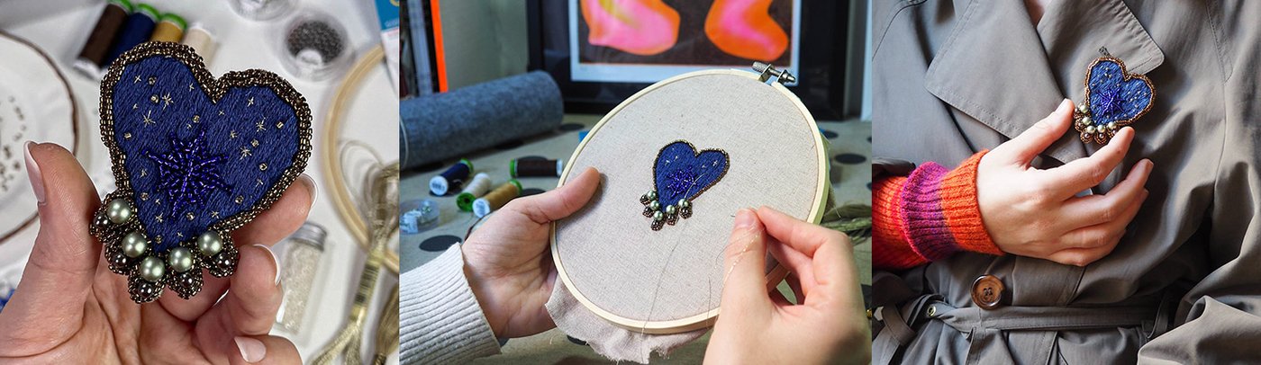 Broderie perlée