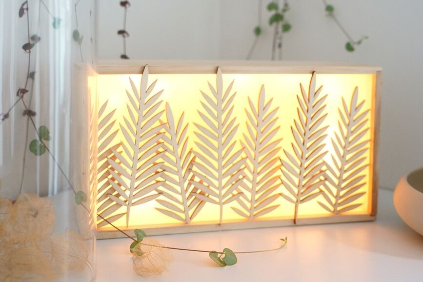 DIY boîte lumineuse avec une boîte à mouchoirs