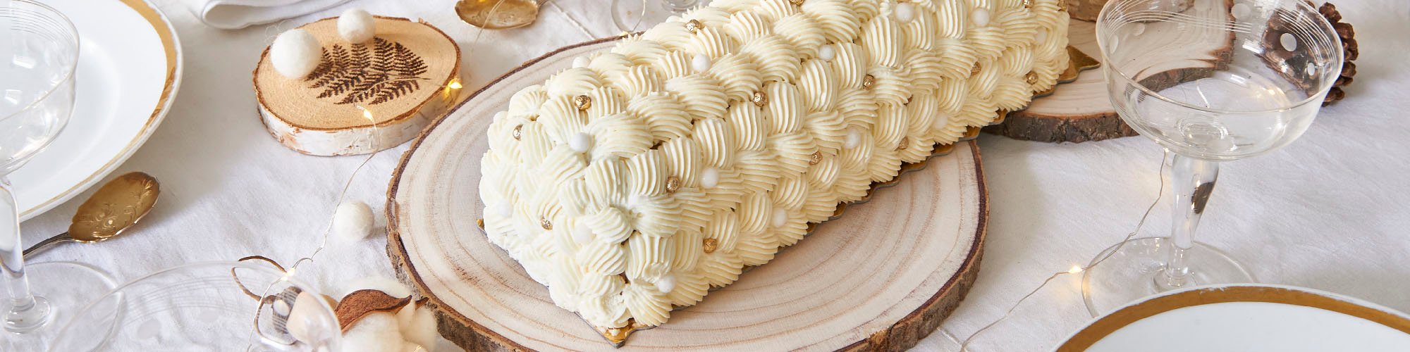 Bûche de Noël aux trois chocolats avec ScrapCooking®