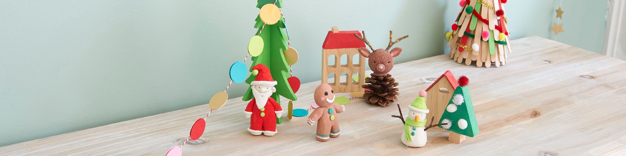 Tuto personnages de Noël en pâte à modeler
