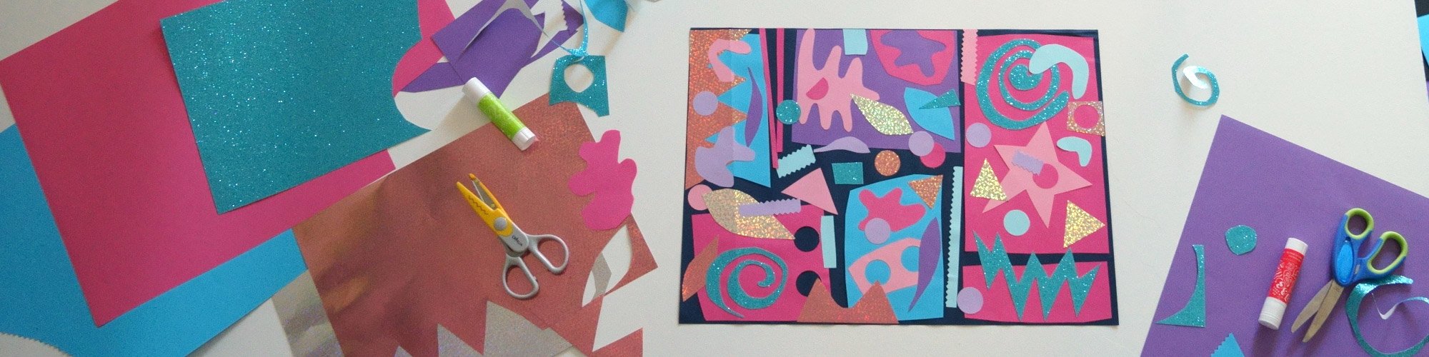 Tableau en papier découpé façon Henri Matisse
