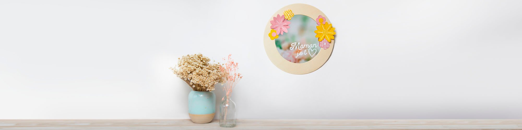 Miroir fleuri en papier​
