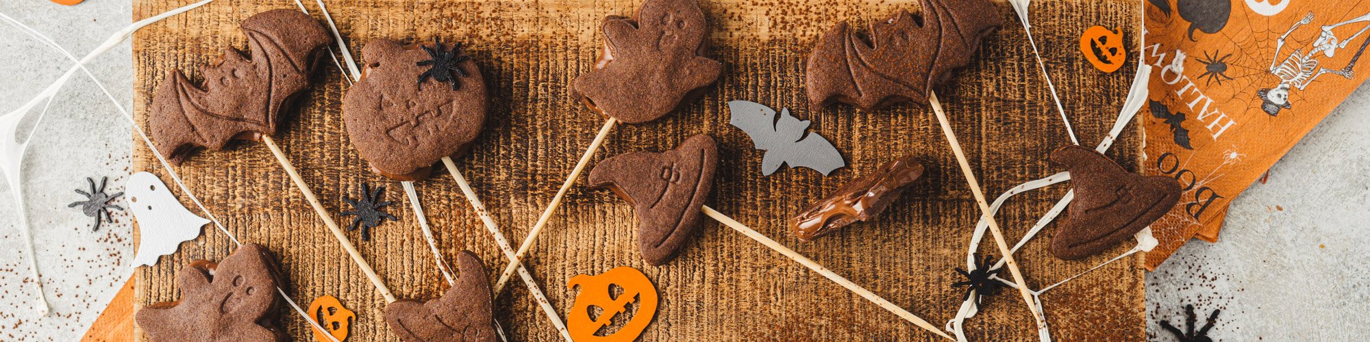 Sucettes biscuits chocolatés​