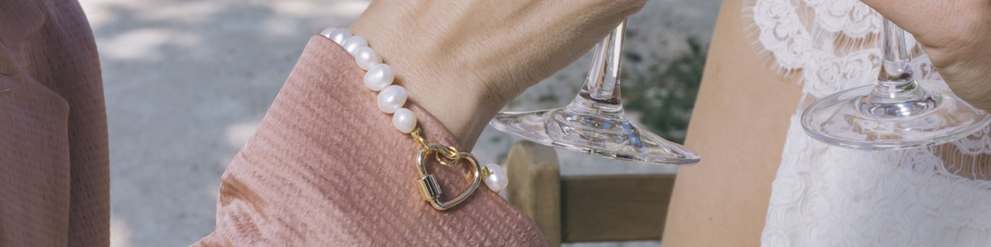 Bracelets nacrés - Mariage Nature