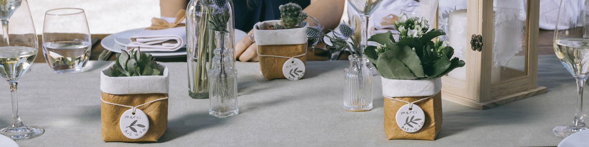 Cadeaux d'invités Mariage Nature - Cache-pot​