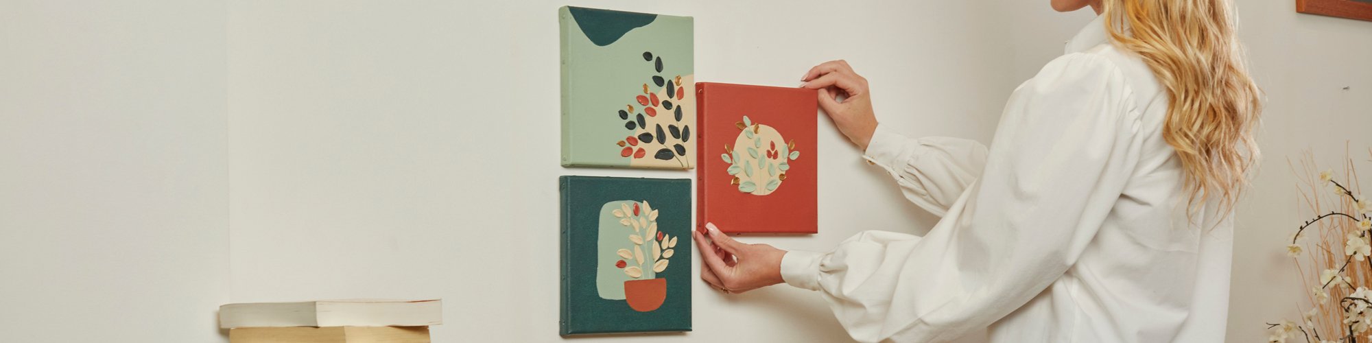 Tuto toiles végétales à la peinture acrylique