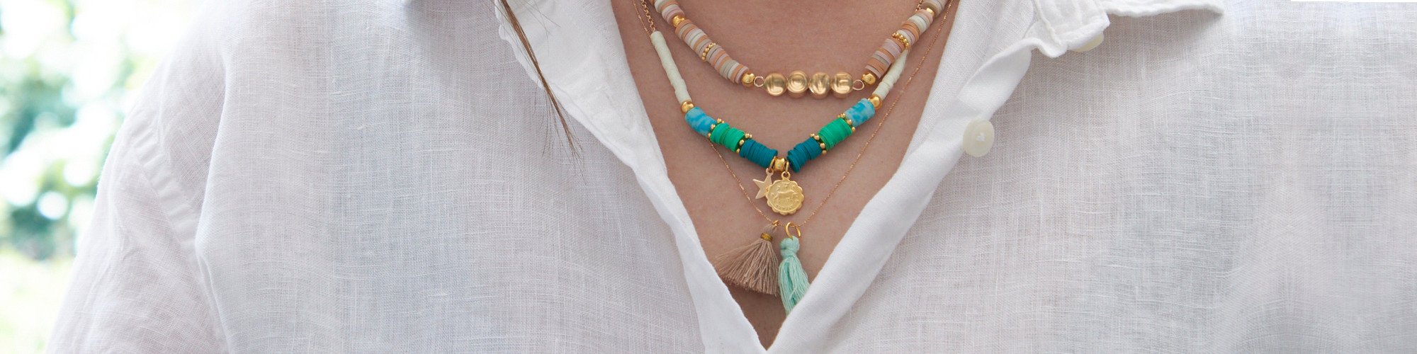 Collier Zodiaque en perles Heishi​ avec LA PETITE EPICERIE​