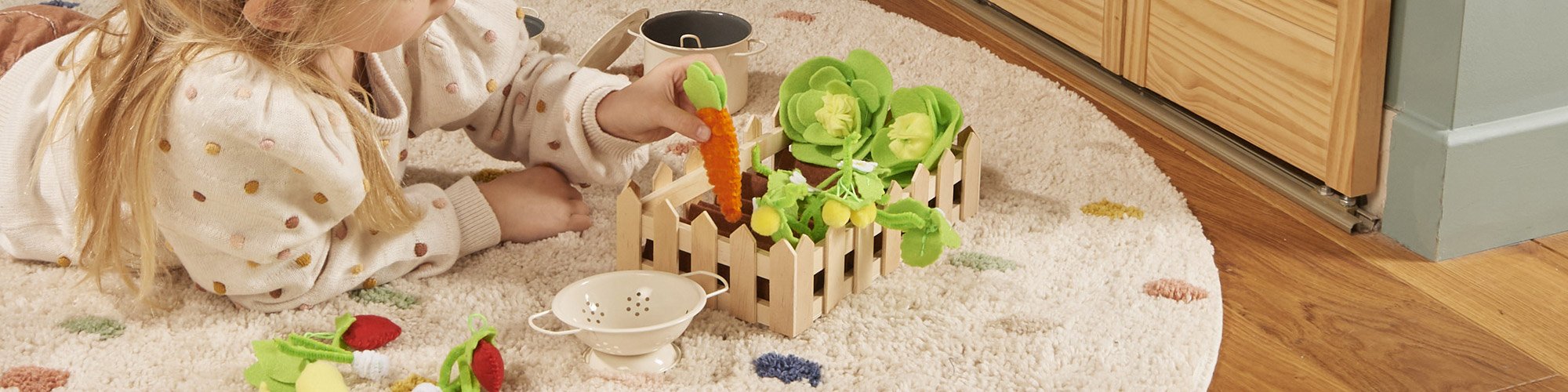 Tuto jardin potager en feutrine et bois​