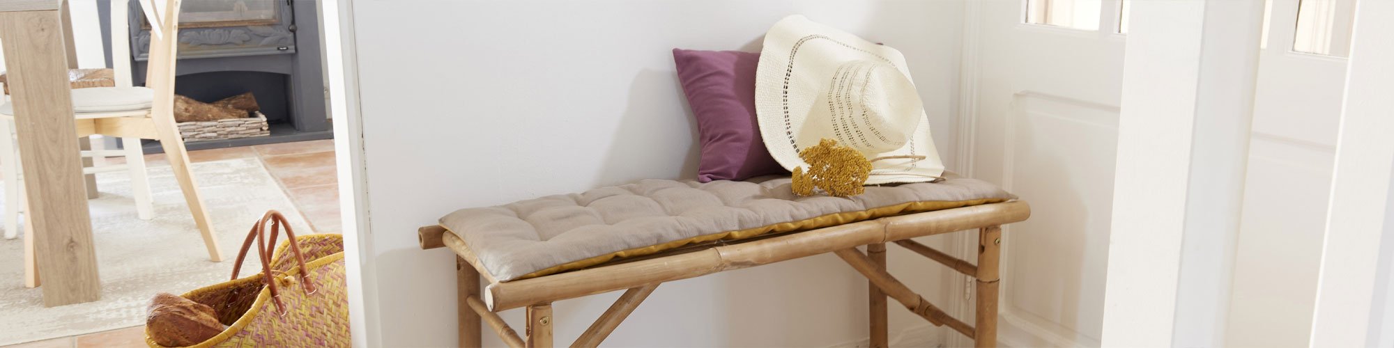 Coussin pour banc matelassé avec Brother