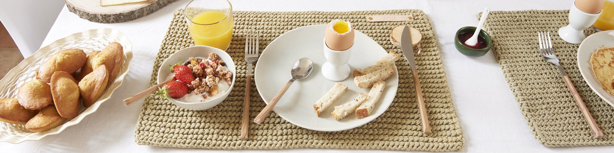 Set de table au crochet avec DMC