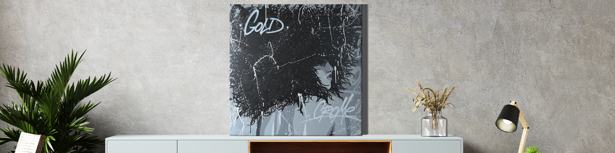 Tuto toile « Elle » à la bombe de peinture Montana par Crome