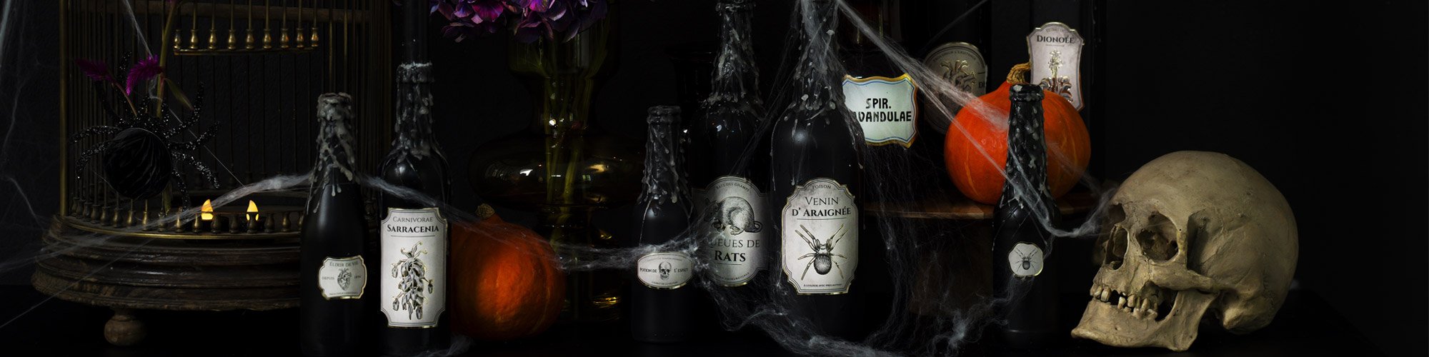 Tuto Bougeoir bouteille Halloween