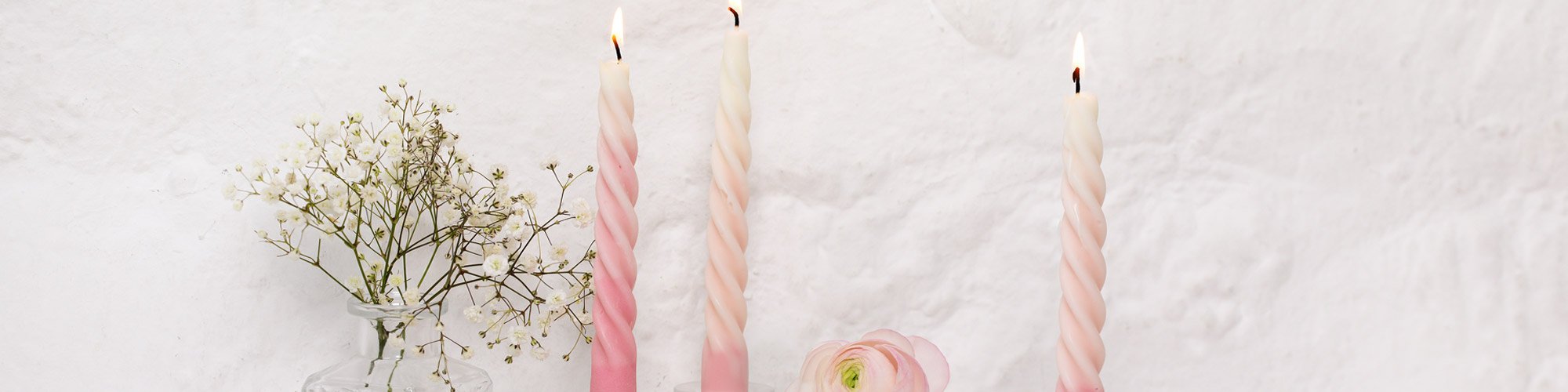 Achat Bougies Coniques En Spirale En Jaune (paquet De 3) En Gros