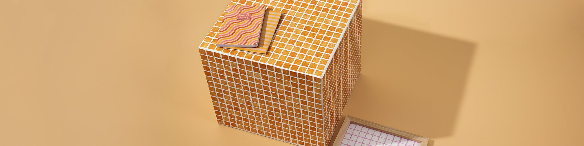 Tuto cube mosaïque - bout de canapé​