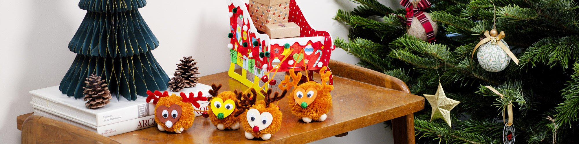 Tuto renne en pompon​