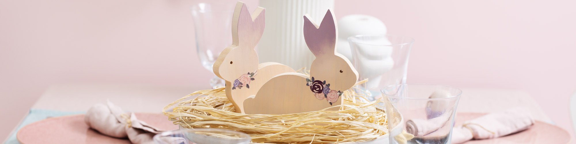 Tuto déco de table lapins de Pâques