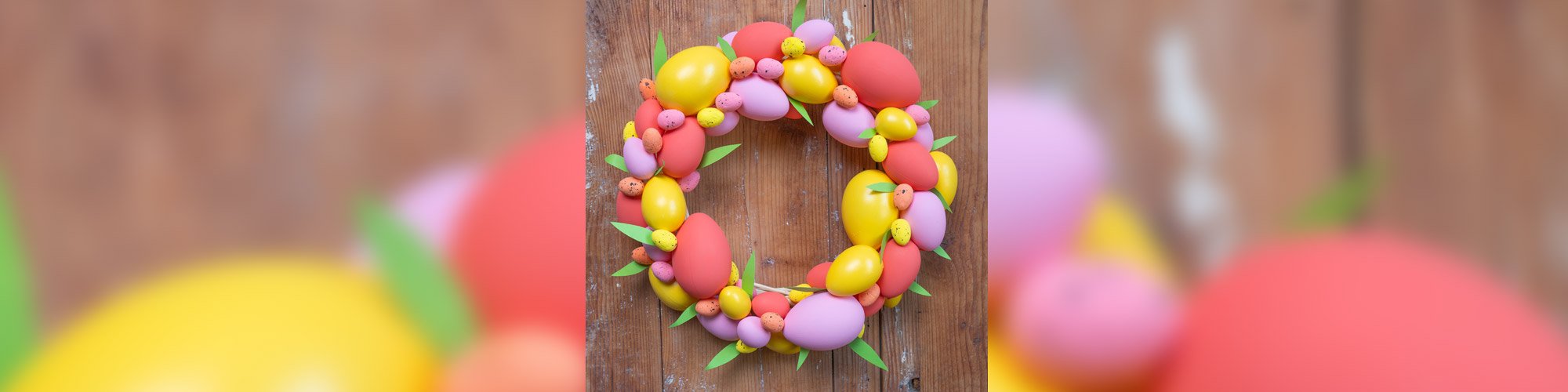 Couronne de Pâques Œufs DIY