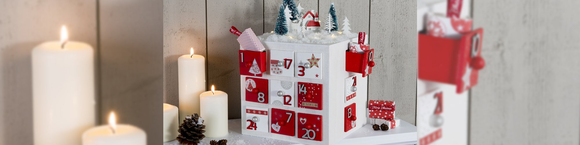 Tuto calendrier de l'Avent enneigé