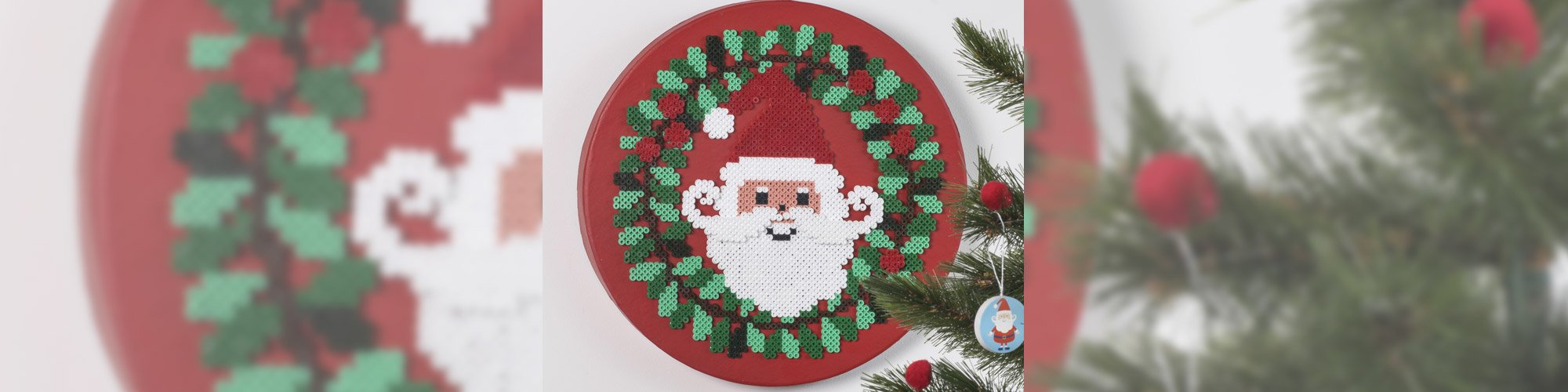 Tuto couronne de Noël en perles Hama