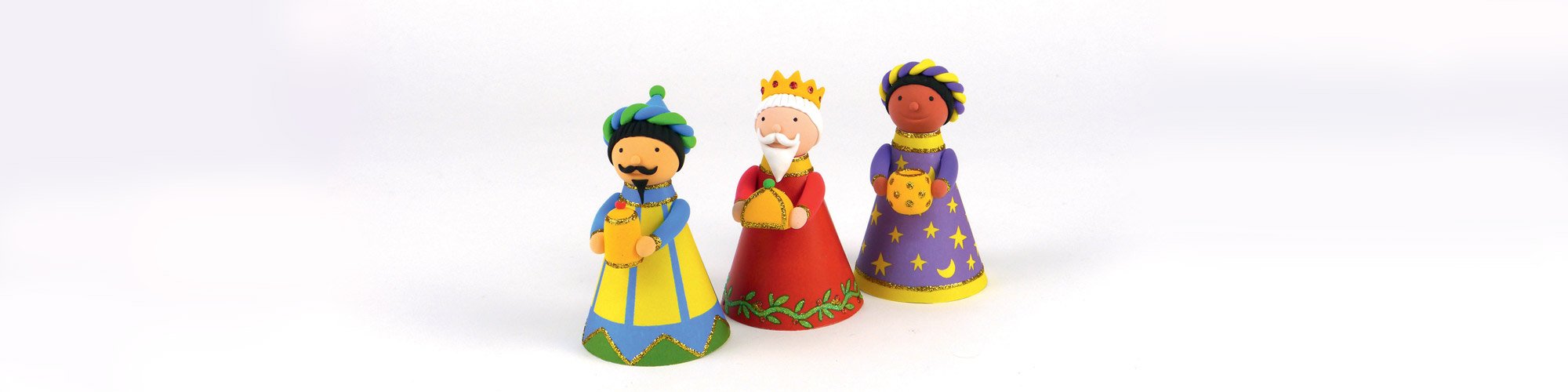 Tuto Rois mages en pâte à modeler Patarev
