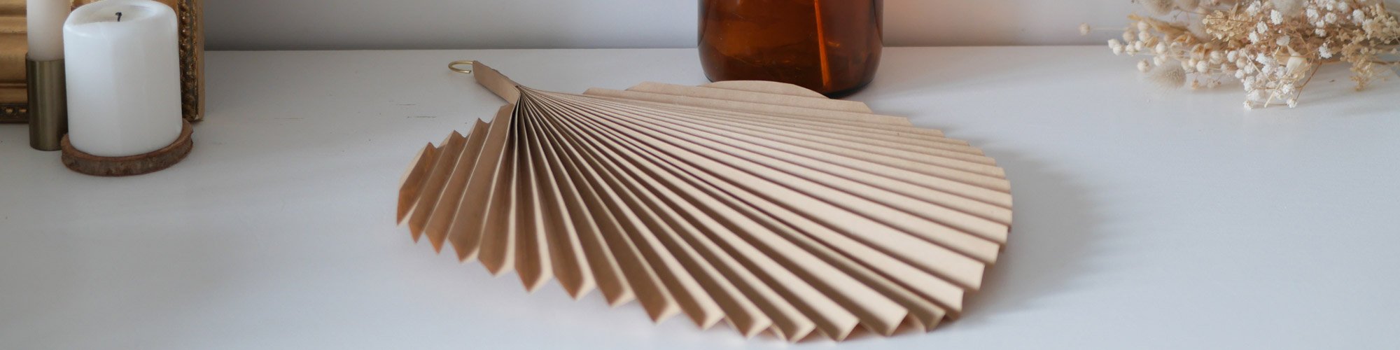 Feuilles de palmier en papier kraft