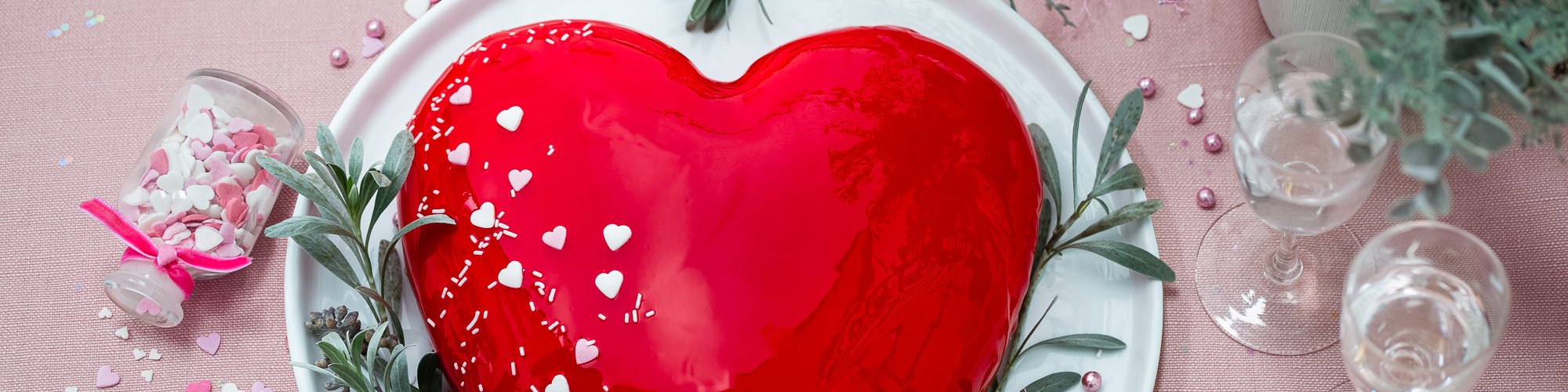 Gâteau cœur Saint-Valentin avec Silikomart
