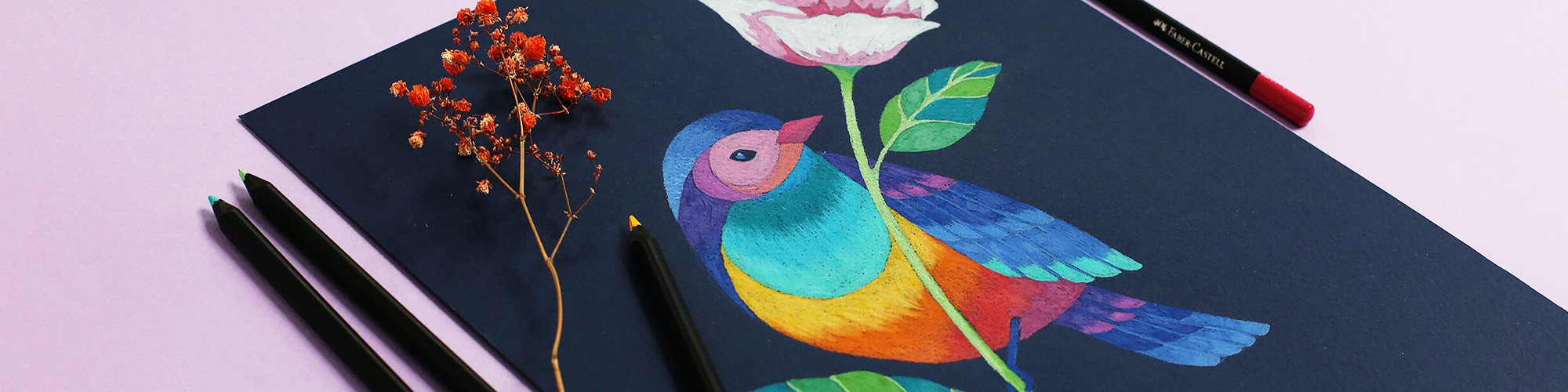 Tuto dessin aux crayons Black Edition de Faber-Castell