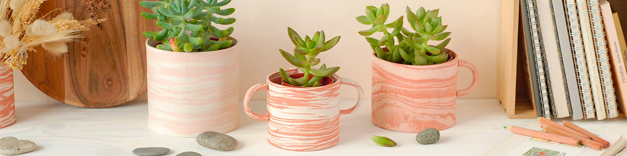Tuto cache-pot effet terre cuite avec Fimo Air et Graine Créative