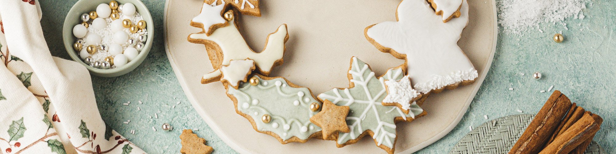 Tuto couronne de biscuits chocolatés à la cannelle