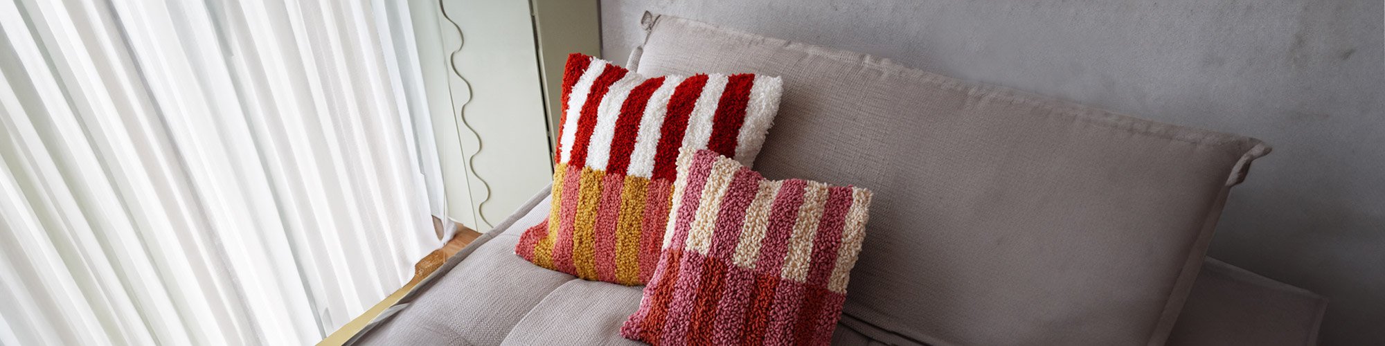 Tuto coussin en tufting et punch needle avec DMC