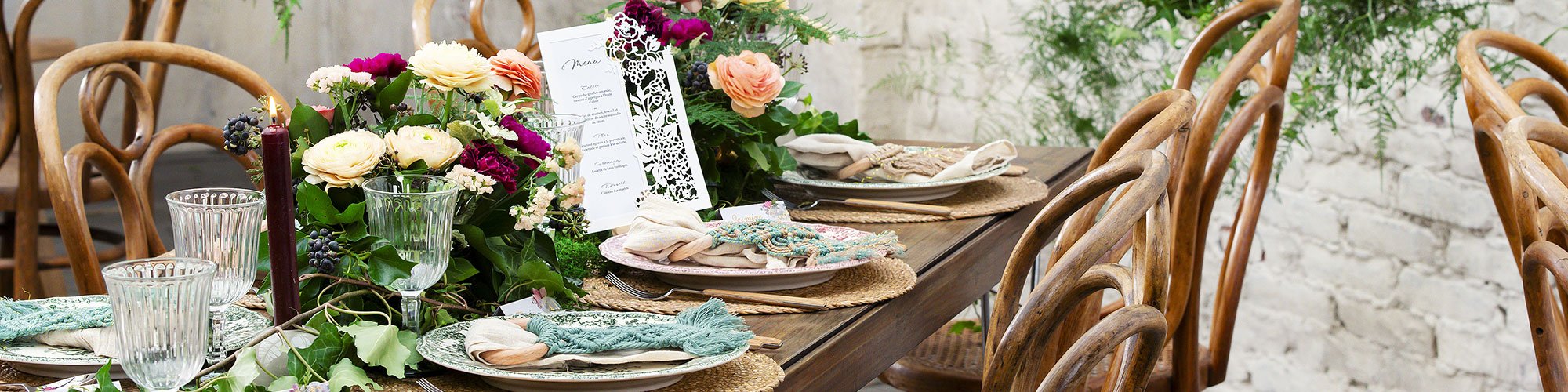 Tuto menu de mariage papier en dentelle