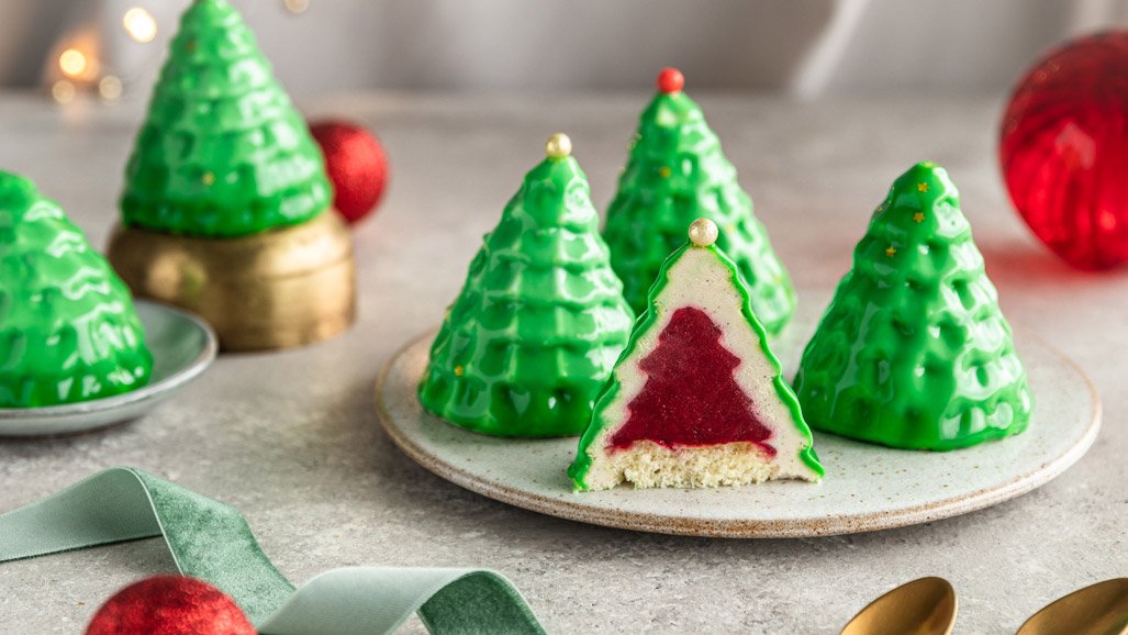 Tuto gâteaux mini sapins de Noël avec Silikomart