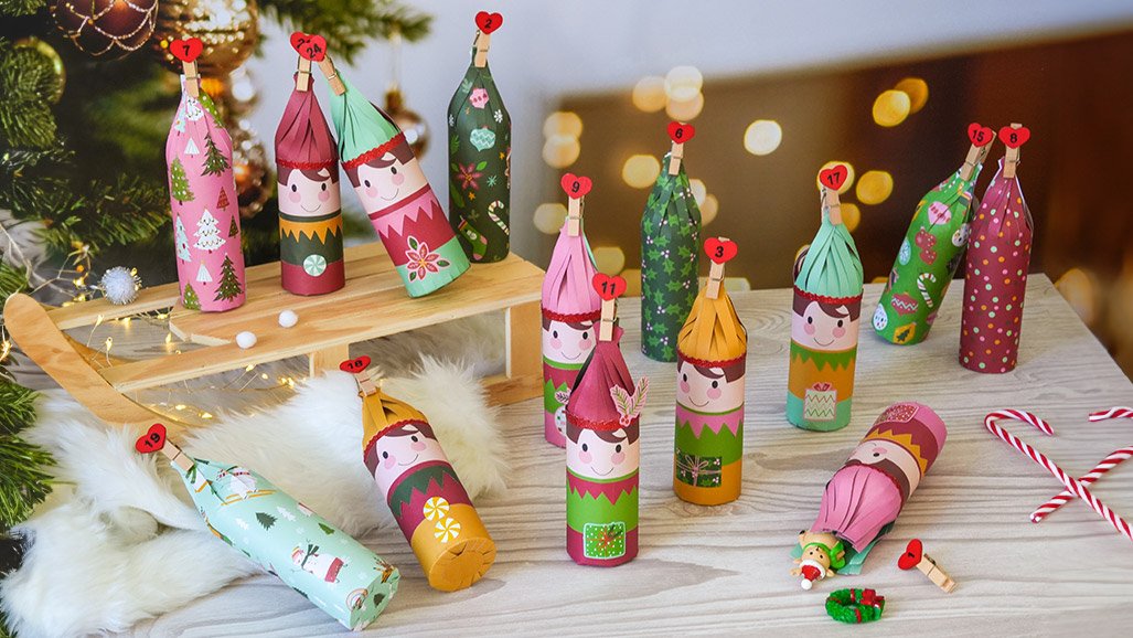 Tuto calendrier de l'avent lutins de Noël