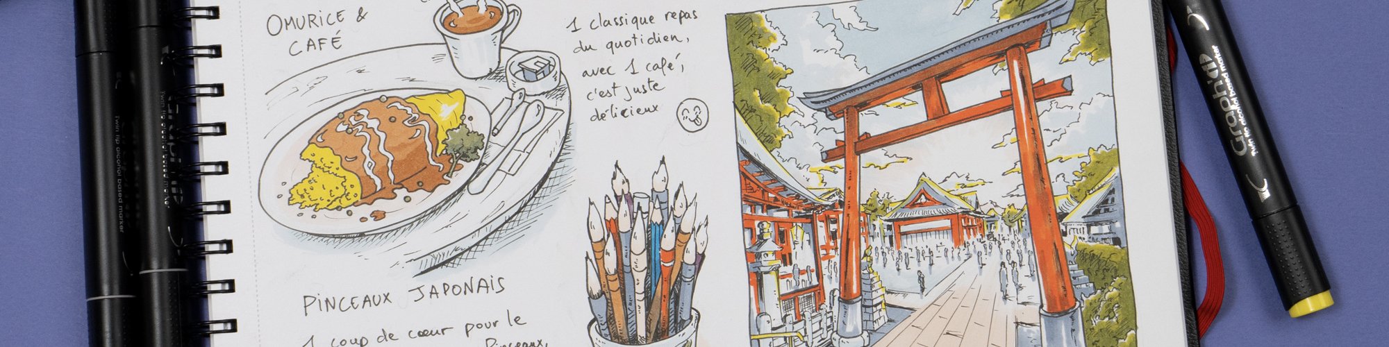 Tuto carnet de voyage Japon avec Graph’it par Esquisse Wei 