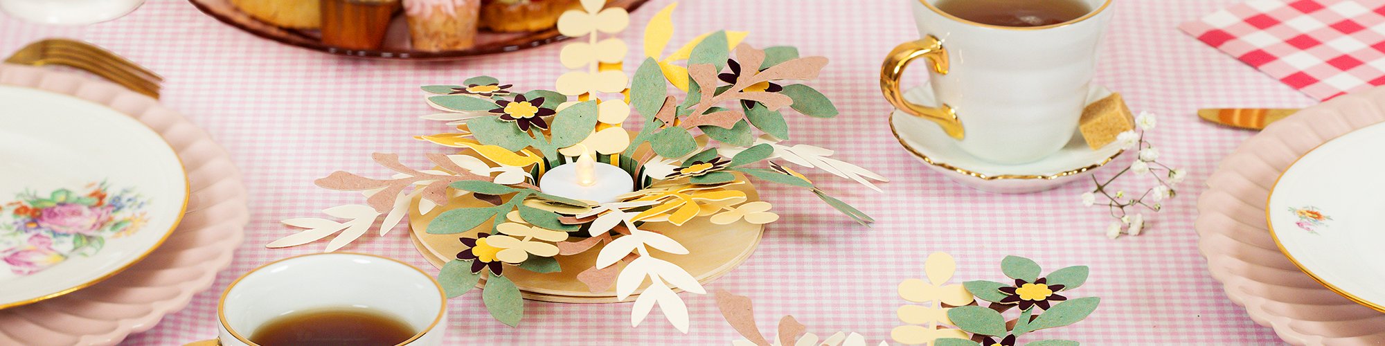 Tuto bougeoir floral