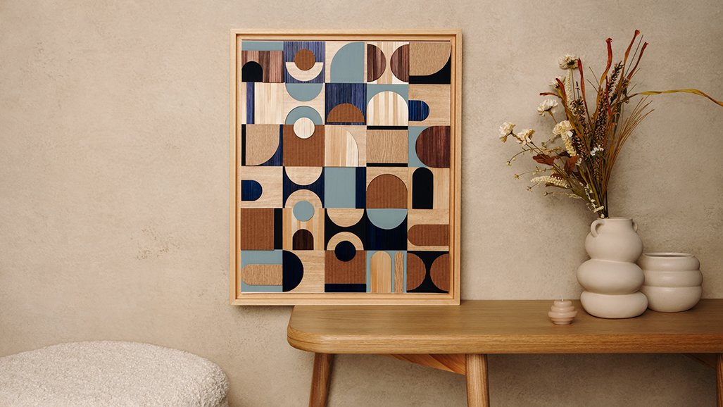 Inspiration tableau en marqueterie de paille