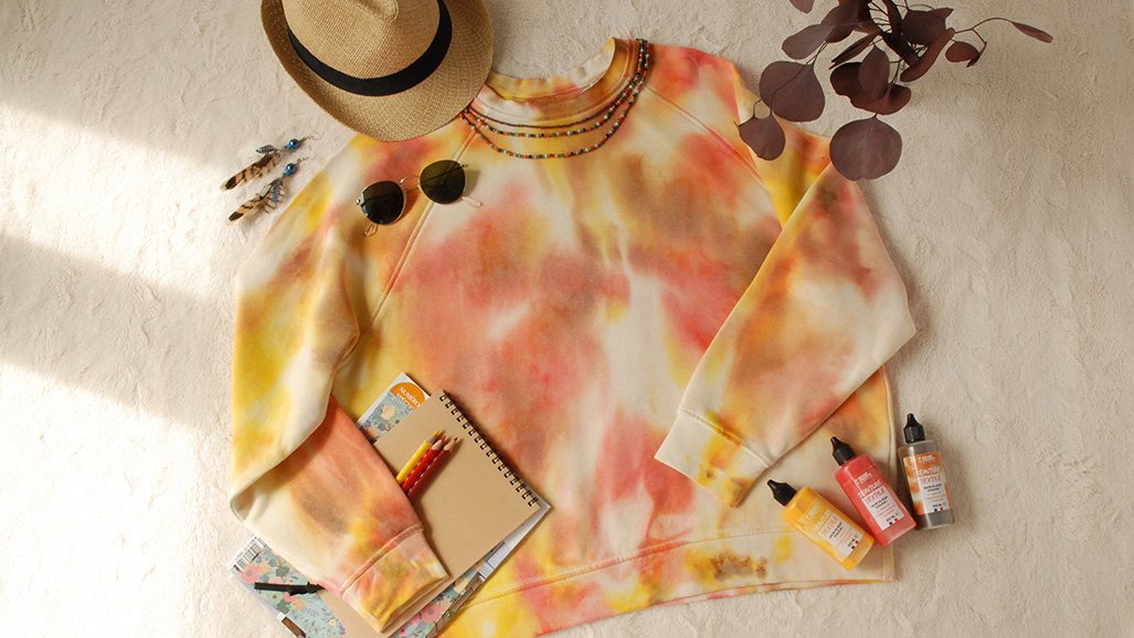 Tuto sweat tie and dye avec Graine Créative