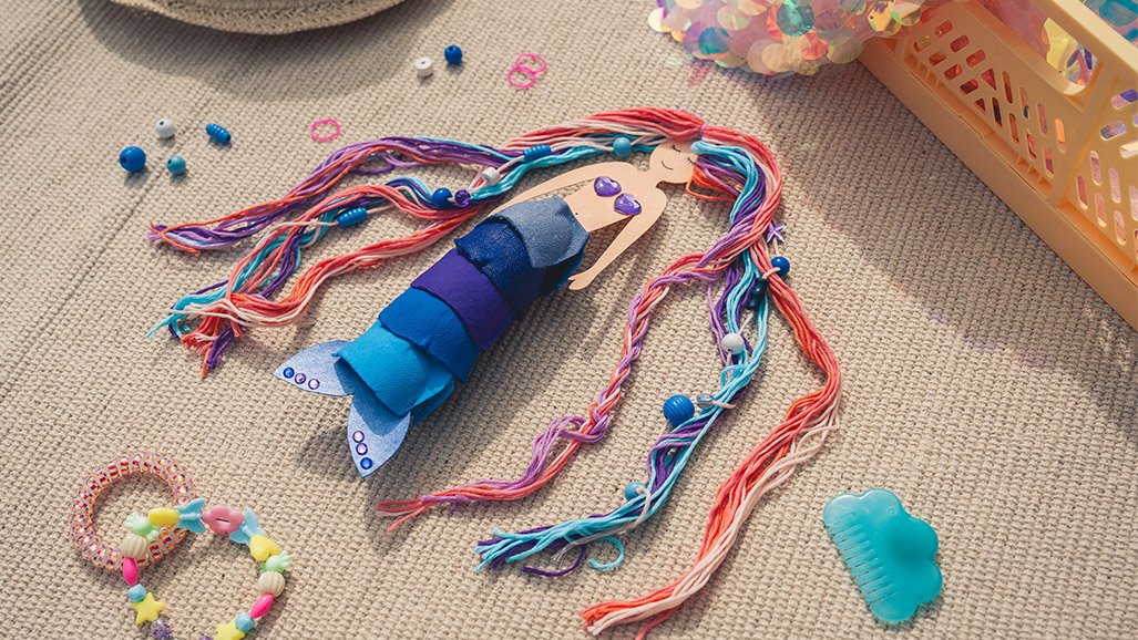 Tuto sirène en boîte d'œufs