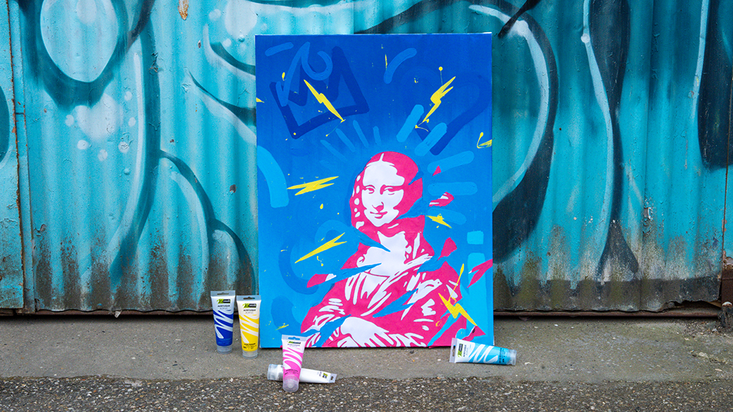 Tuto Joconde détournée sur toile