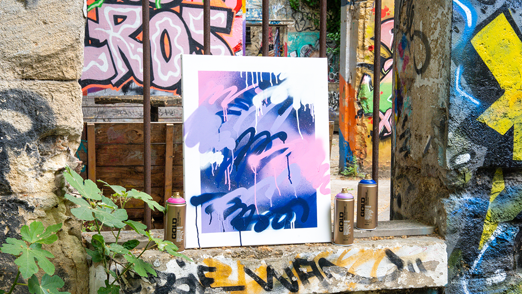 Tuto tableau street art avec Montana
