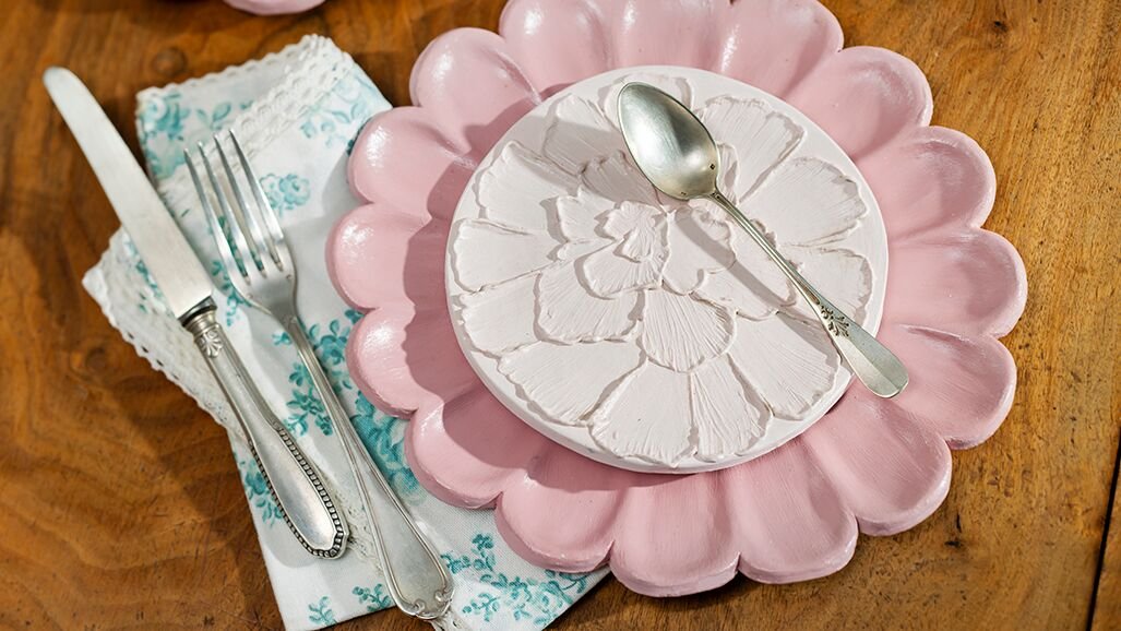 Tuto assiettes fleur en argile