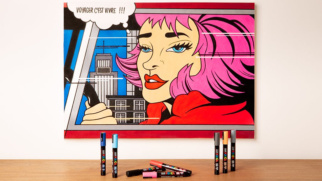 Tuto toile pop art avec Posca