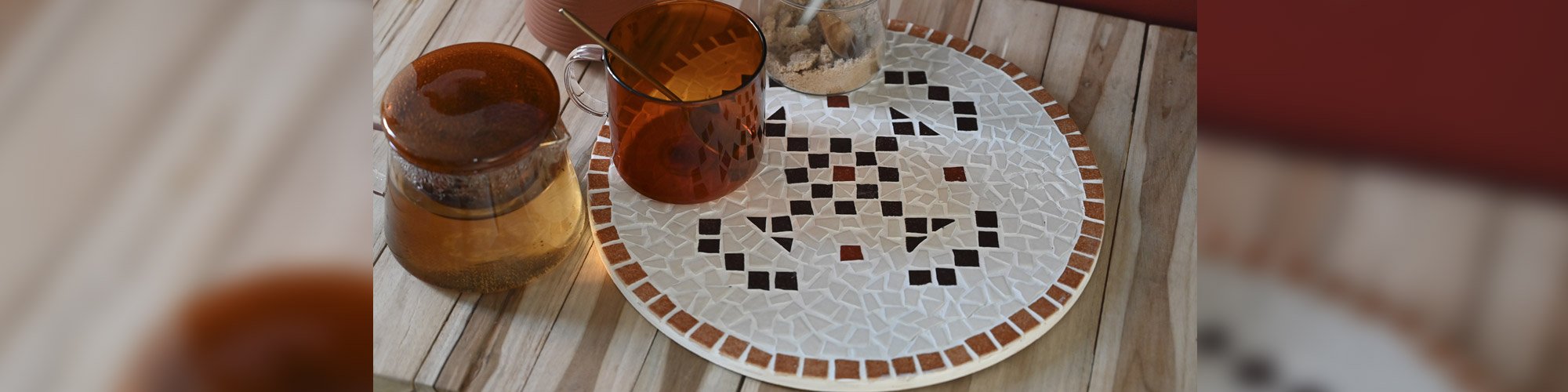 Dessous de plat méditerranéen en mosaïque 