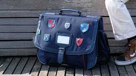 Cartable Vintage Tann's En Cuir à Restaurer - Sac à Dos Marron - Occasion Bon état