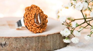 Bague macramé 