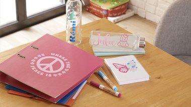 Customiser ses fournitures scolaires avec la Cricut Joy