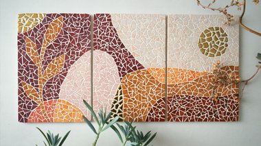 Tuto trio de tableaux mosaïque - Line Art
