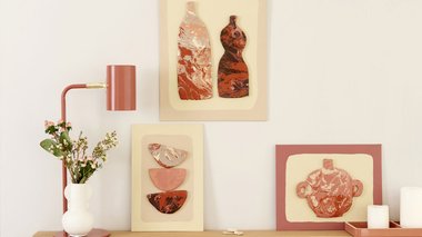 Tuto triptyque pouring avec Pébéo
