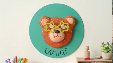 Tuto tête d’ours en papier mâché